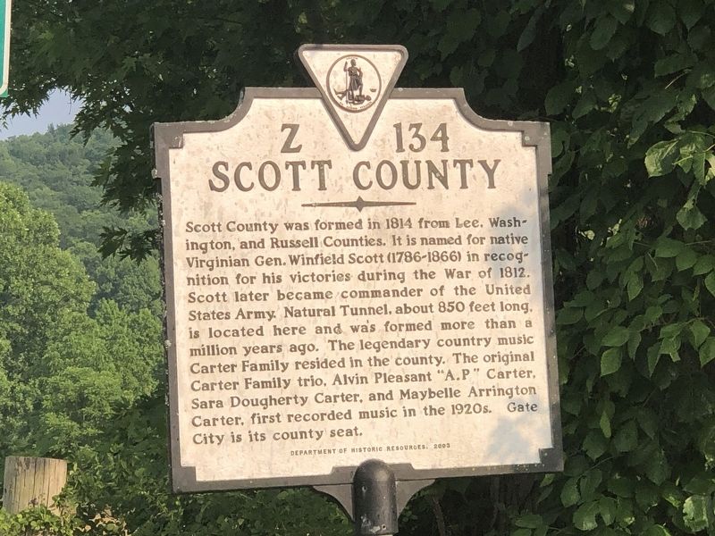 Scott County side of marker image. Click for full size.