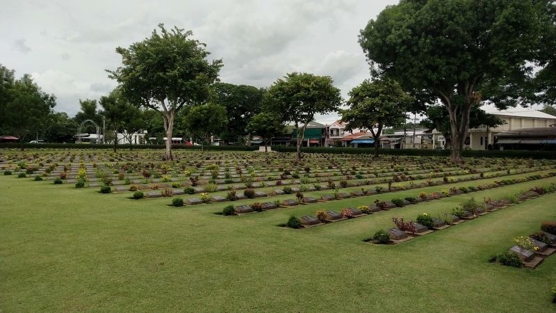 Rows of Graves on the Right Side of the Cemetery image. Click for full size.