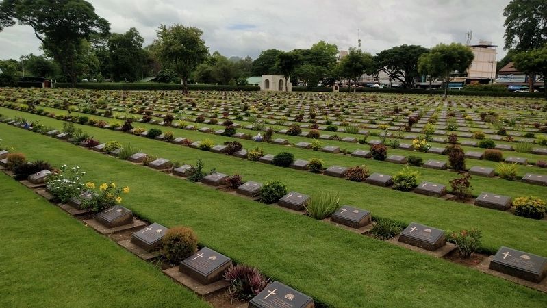 Rows of Graves on the Left Side of the Cemetery. Click for full size. Rows of Graves on the Left Side of the Cemetery image. Click for full size.
