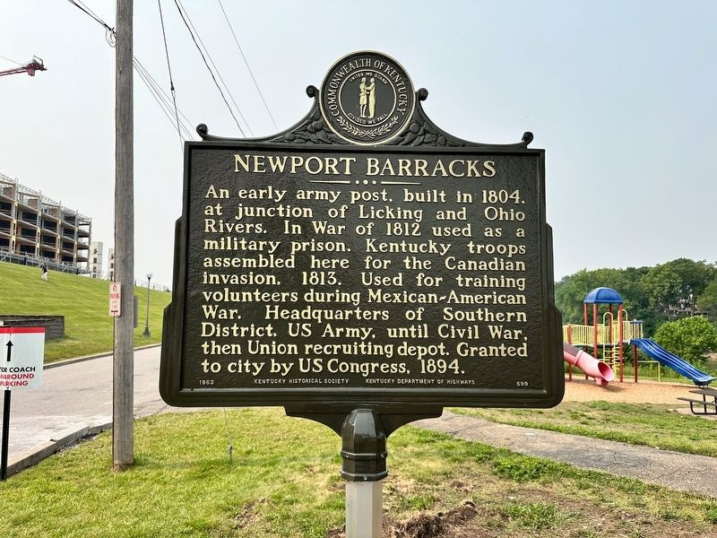 Newport Barracks Marker image. Click for full size.