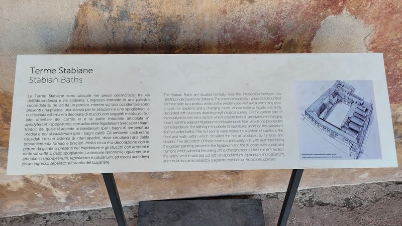Terme Stabiane / Stabian Baths Marker image. Click for full size.