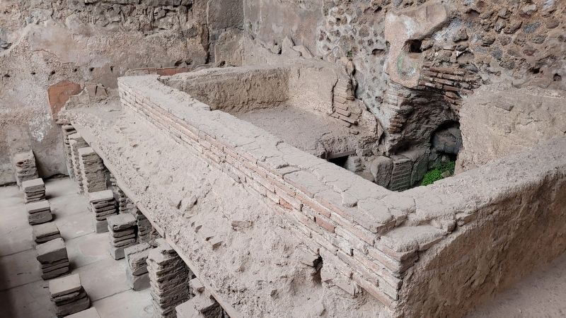 One of the heated pools at the Stabian Baths image. Click for full size.