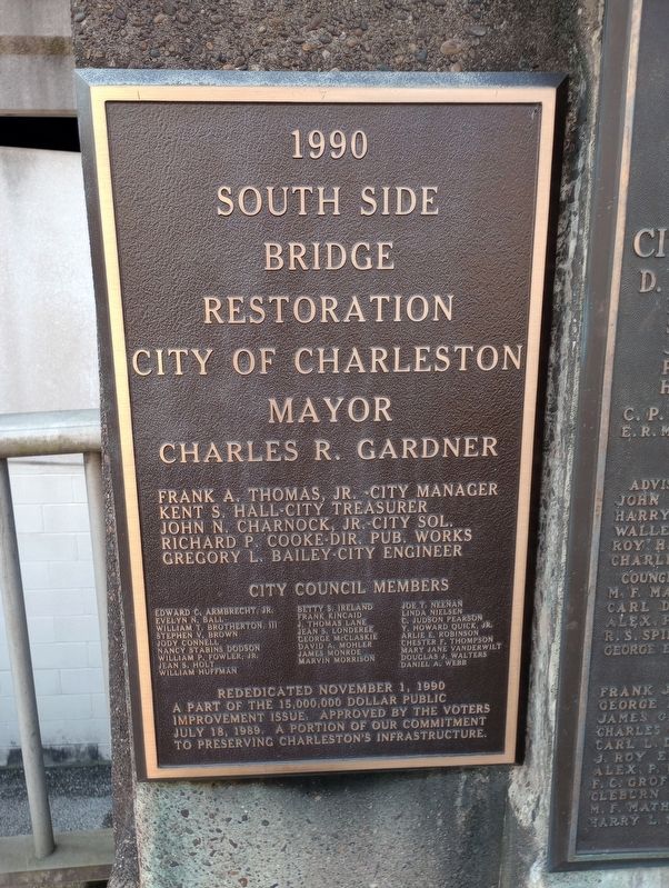 South Side Bridge Marker image. Click for full size.