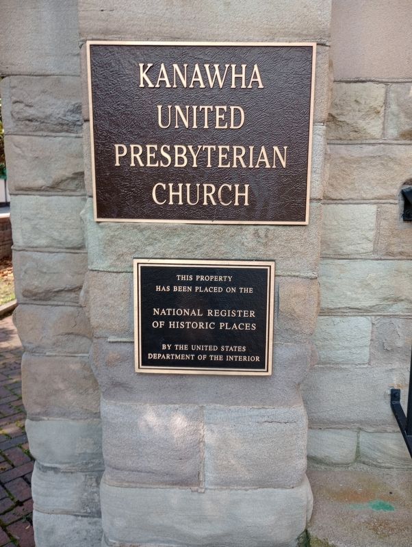 Kanawha United Presbyterian Church Marker. Click for full size. Kanawha United Presbyterian Church Marker image. Click for full size.