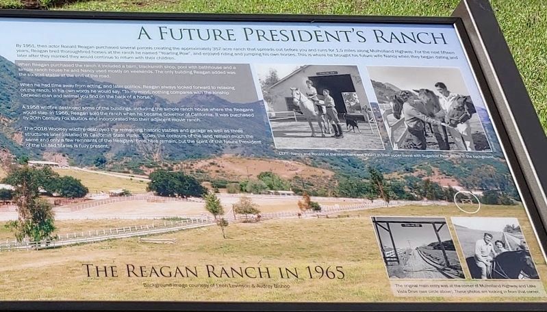 Reagan Ranch Marker image. Click for full size.