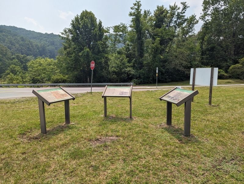 The Dunloup Creek Watershed Marker image. Click for full size.