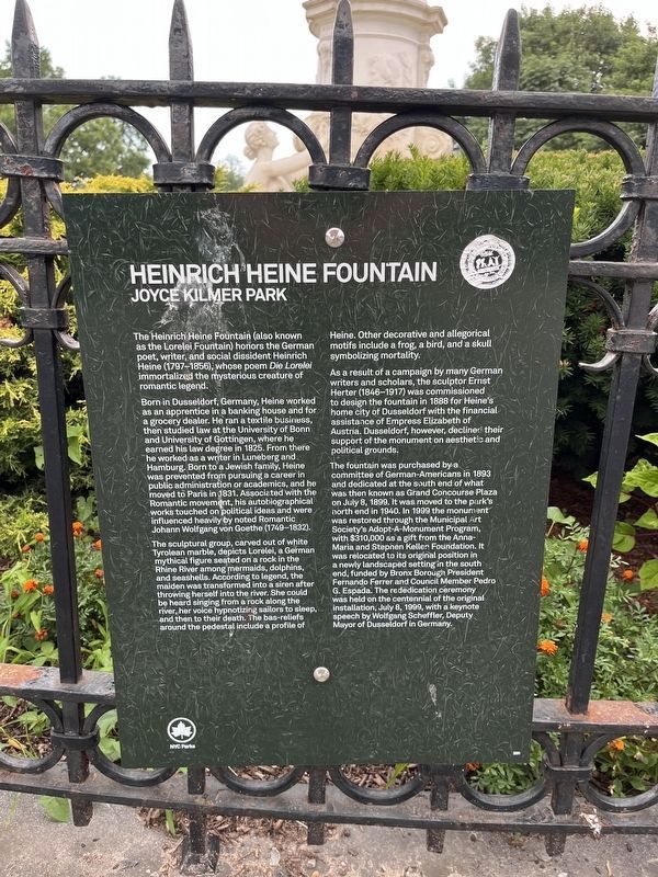 Heinrich Heine Fountain Marker image. Click for full size.