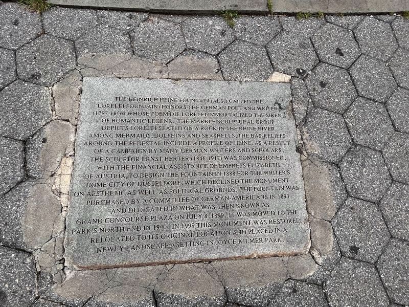 The Heinrich Heine Fountain Marker image. Click for full size.