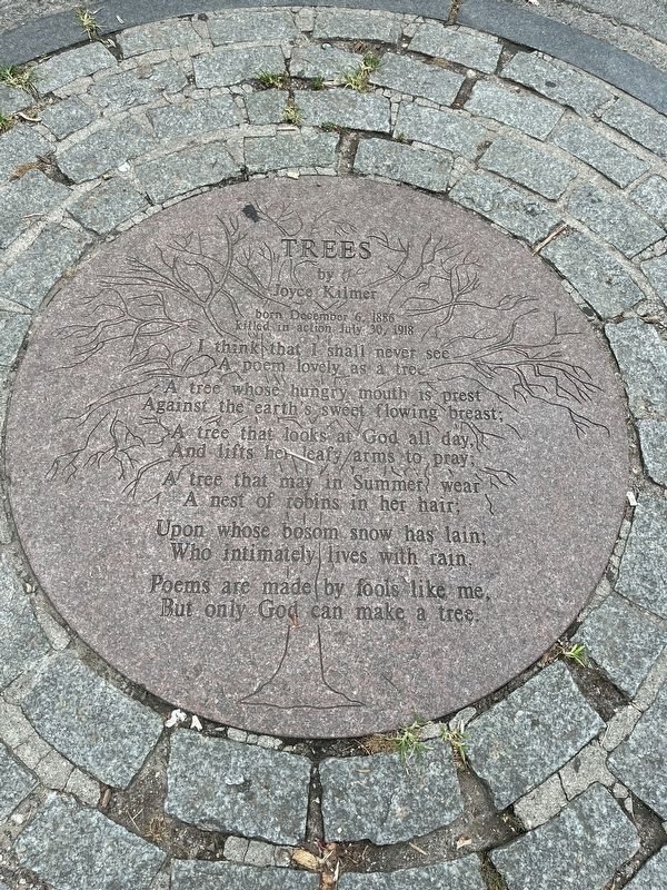 Trees by Joyce Kilmer Marker image. Click for full size.