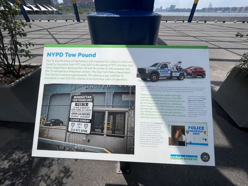 NYPD Tow Pound Marker image. Click for full size.