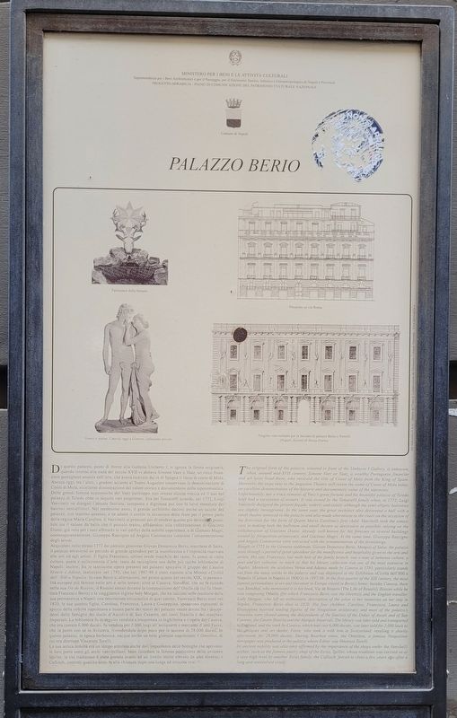 Palazzo Berio / Berio Palace Marker image. Click for full size.