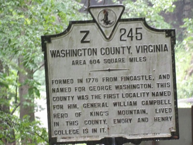 Washington County, Virginia side of Marker image. Click for full size.