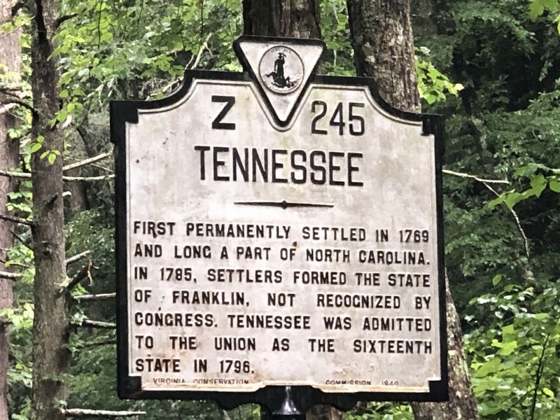 Tennessee side of marker image. Click for full size.