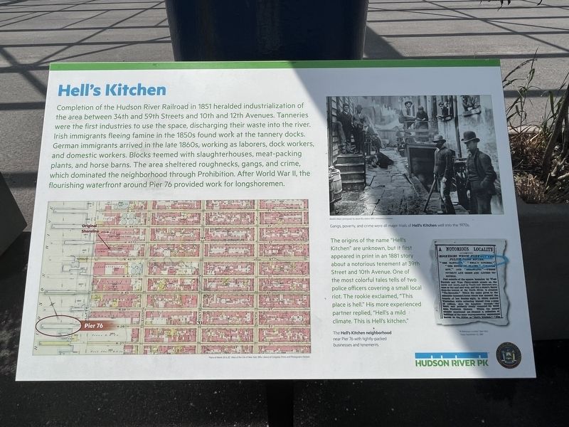 Hell's Kitchen Marker. Click for full size. Hell's Kitchen Marker image. Click for full size.
