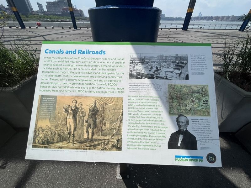 Canals and Railroads Marker. Click for full size. Canals and Railroads Marker image. Click for full size.