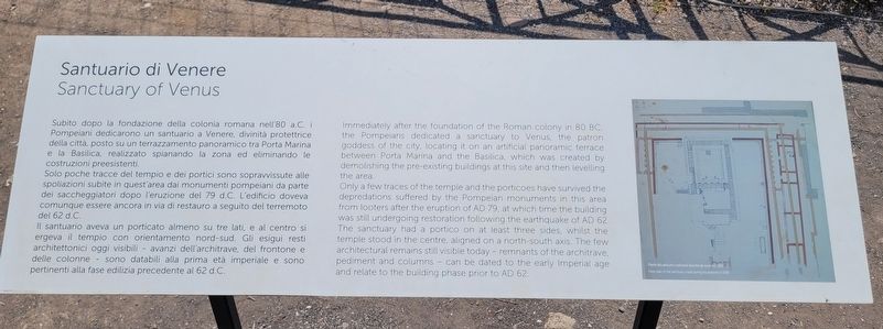 Santuario di Venere / Sanctuary of Venus Marker. Click for full size. Santuario di Venere / Sanctuary of Venus Marker image. Click for full size.