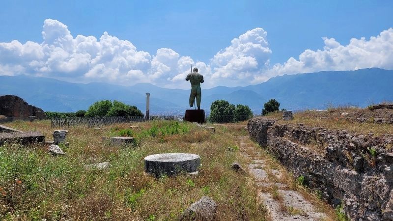 The view of the Sanctuary of Venus and the reverse of the statue of Daedalus. Click for full size. The view of the Sanctuary of Venus and the reverse of the statue of Daedalus image. Click for full size.
