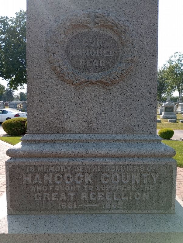 Hancock County Civil War Memorial Marker image. Click for full size.