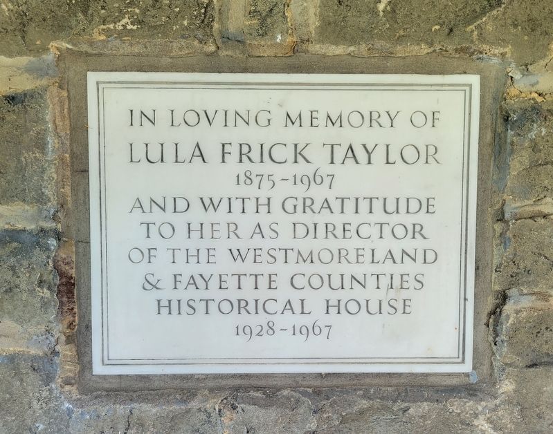 Marker on the West Overton Historical House. Click for full size. Marker on the West Overton Historical House image. Click for full size.
