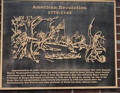Ashe County War Memorial (American Revolution) image. Click for full size.