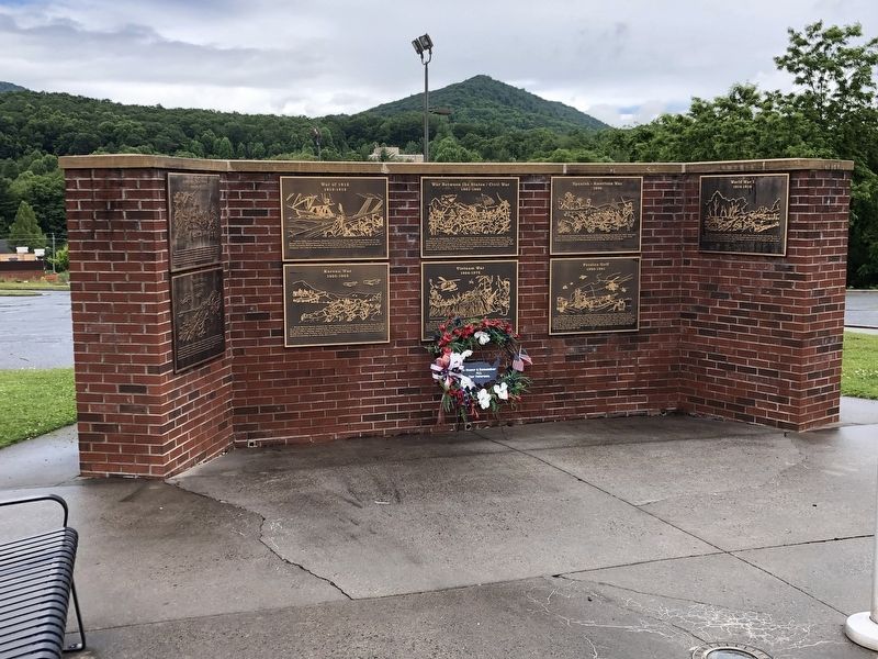 Ashe County War Memorial (back) image. Click for full size.