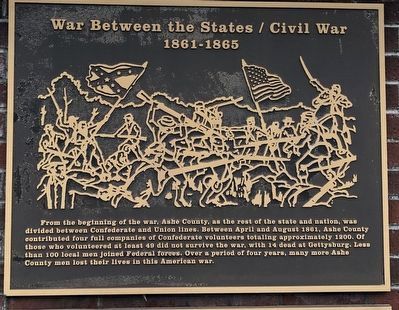 Ashe County War Memorial (Civil War) image. Click for full size.