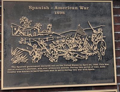 Ashe County War Memorial (Spanish-American War) image. Click for full size.
