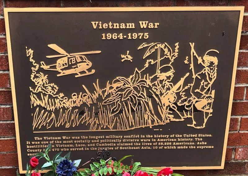 Ashe County War Memorial (Vietnam War) image. Click for full size.