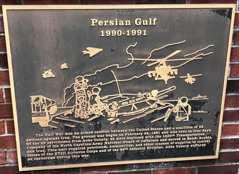 Ashe County War Memorial (Persian Gulf) image. Click for full size.