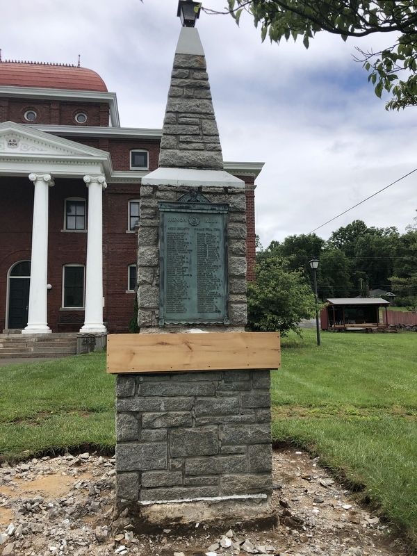 Old Ashe County War Memorial Marker image. Click for full size.