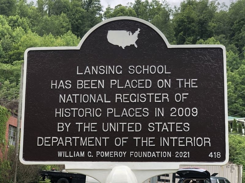 Lansing School Marker. Click for full size. Lansing School Marker image. Click for full size.