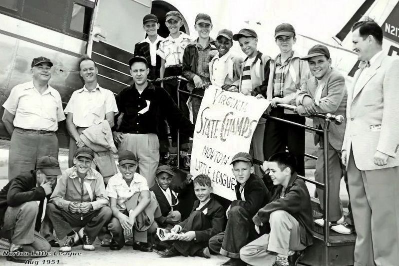 The Norton All-Star team in 1951 gets ready to fly off to the regionals.. Click for more information. The Norton All-Star team in 1951 gets ready to fly off to the regionals. image. Click for more information.