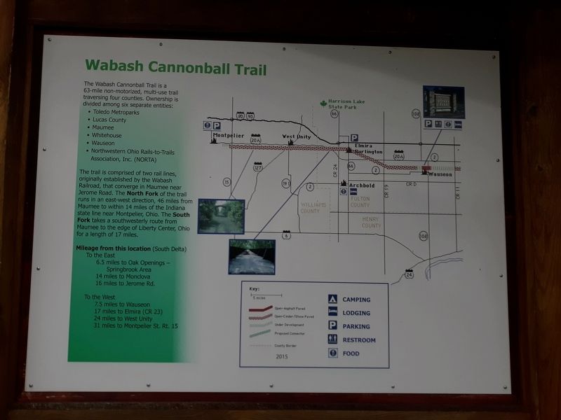 Wabash Cannonball Trail Marker image. Click for full size.