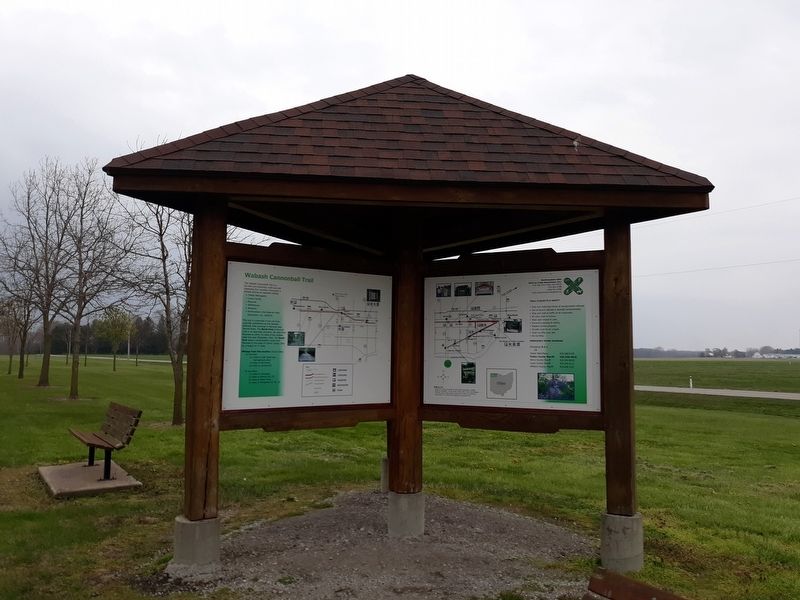 Wabash Cannonball Trail Marker. Click for full size. Wabash Cannonball Trail Marker image. Click for full size.
