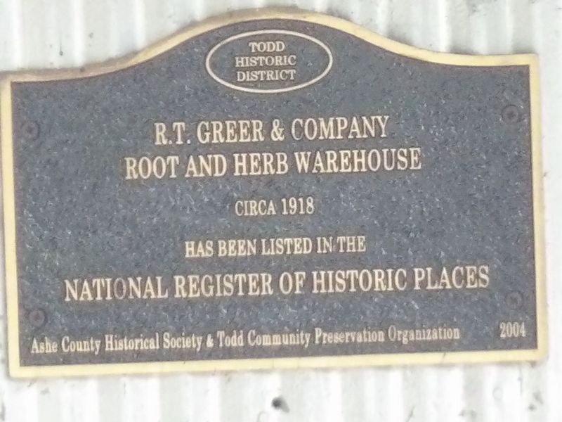 R. T. Greer & Company Root and Herb Warehouse Marker image. Click for full size.