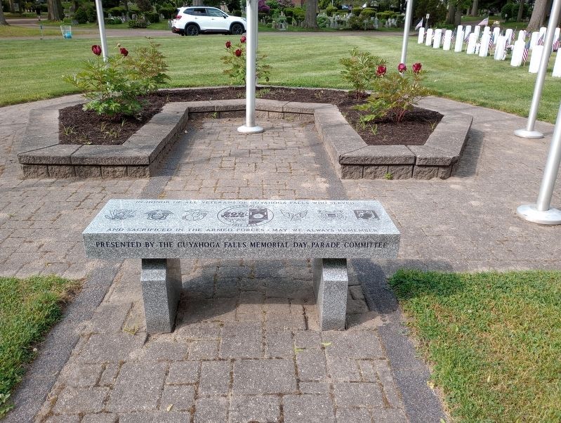 Cuyahoga Falls Veterans Memorial image. Click for full size.