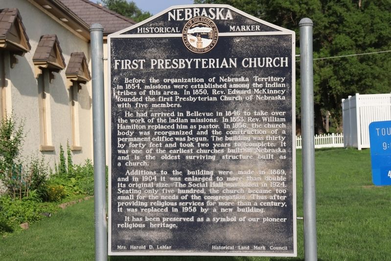 First Presbyterian Church Marker image. Click for full size.
