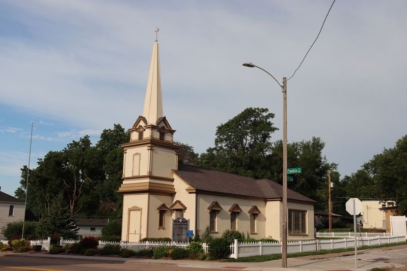 First Presbyterian Church and Marker image. Click for full size.