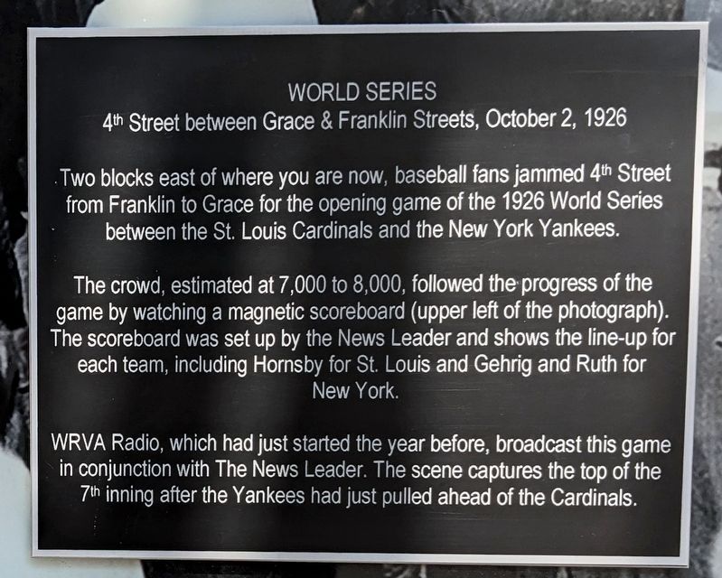 World Series Marker image. Click for full size.