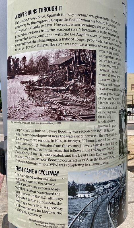 The Arroyo Seco Marker image. Click for full size.