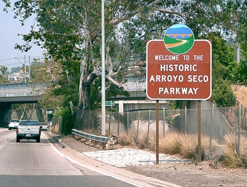 Historic Arroyo Seco Parkway image. Click for full size.