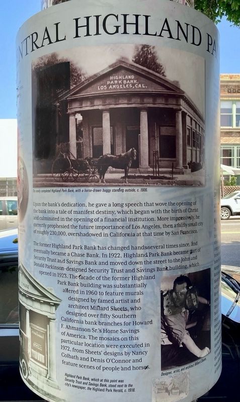 Central Highland Park Marker image. Click for full size.