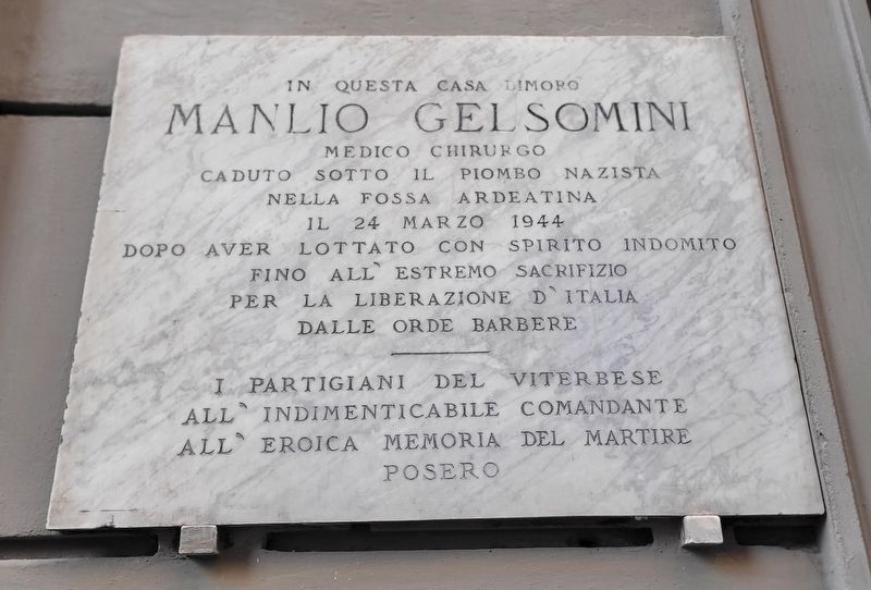 Manlio Gelsomini Marker image. Click for full size.