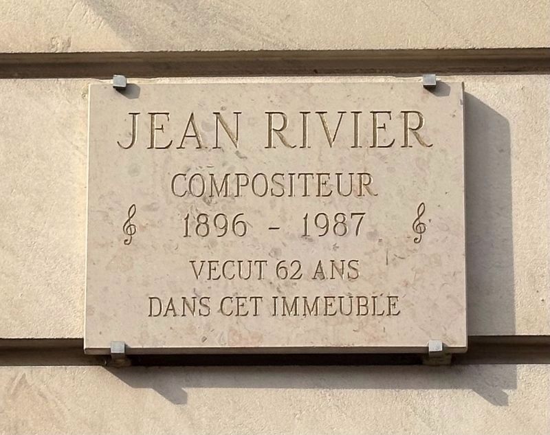 Jean Rivier Marker. Click for full size. Jean Rivier Marker image. Click for full size.