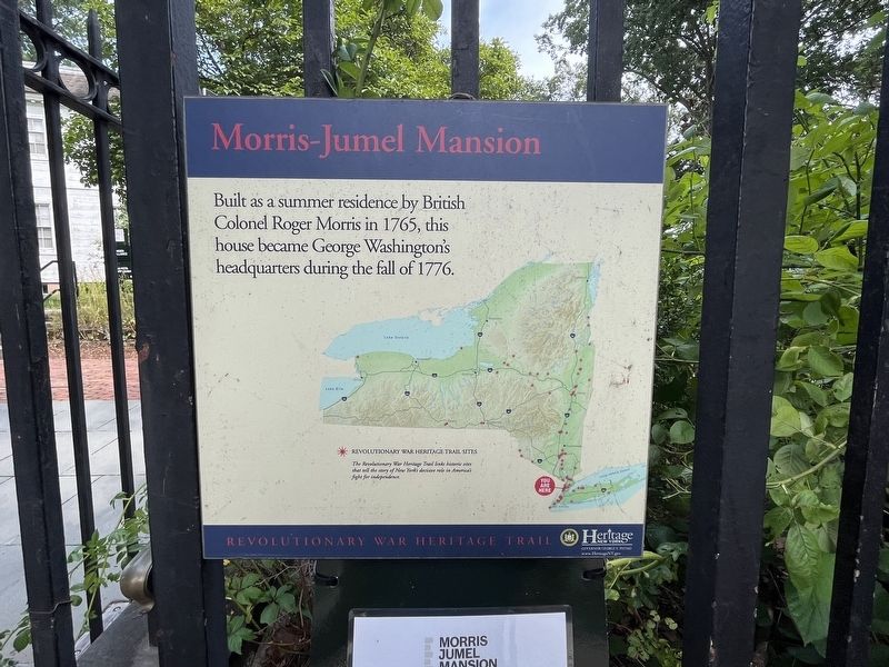 Morris-Jumel Mansion Marker image. Click for full size.