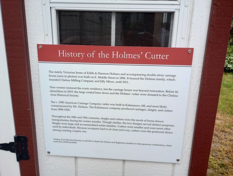 History of the Holmes' Cutter Marker image. Click for full size.