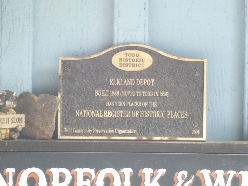 Elkland Depot Marker. Click for full size. Elkland Depot Marker image. Click for full size.