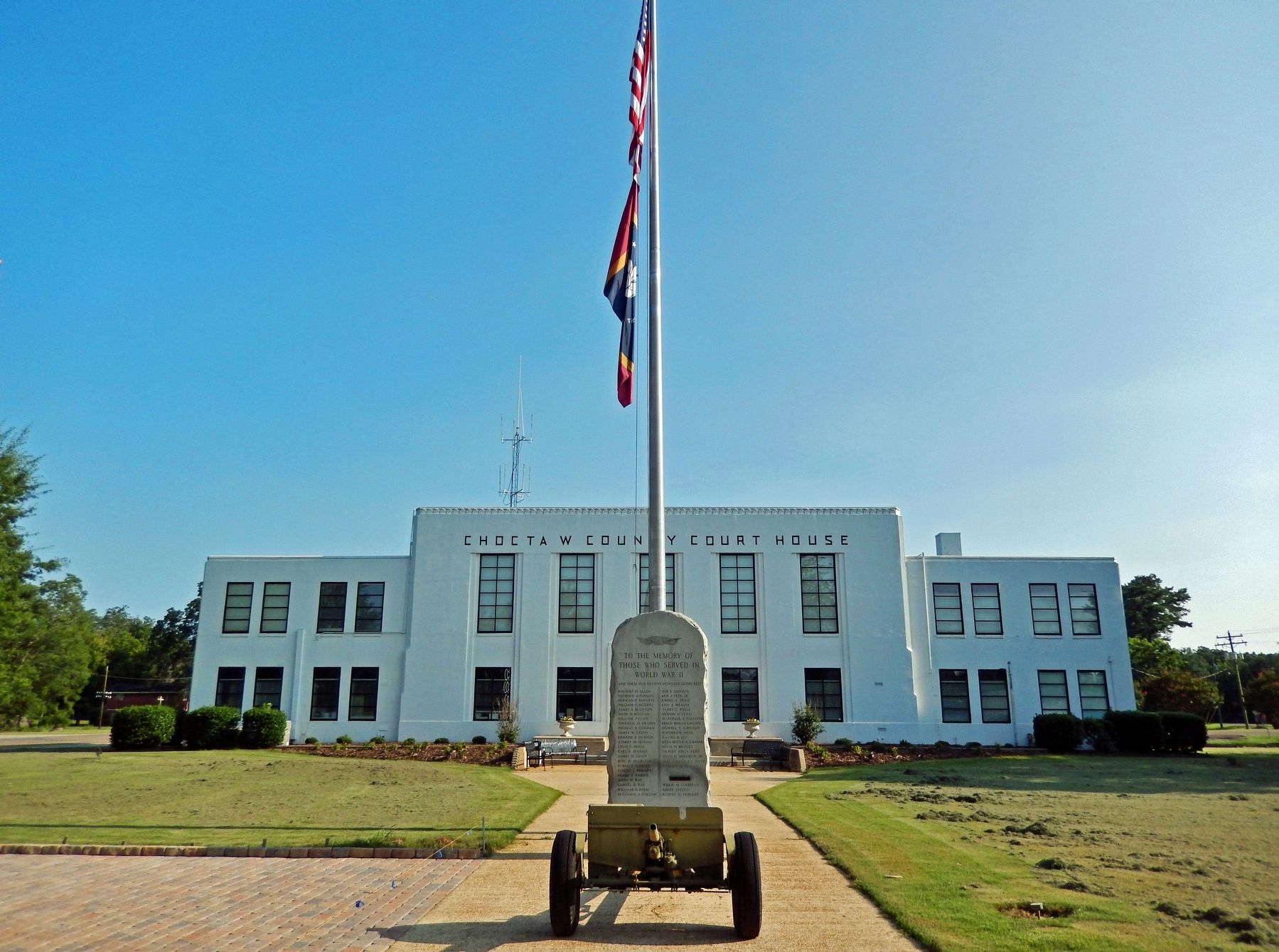 Choctaw County War Memorial. Click for full size. Choctaw County War Memorial image. Click for full size.