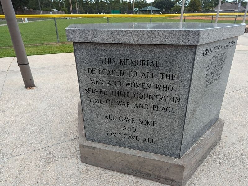 Pierre Part Veterans Park Memorial Marker image. Click for full size.
