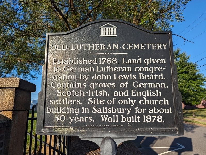 Old Lutheran Cemetery Marker image. Click for full size.